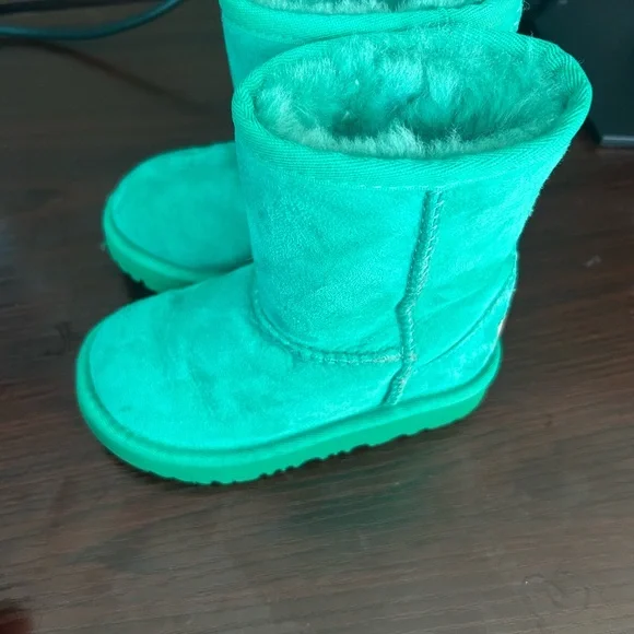 UGG kids classic II Teal Boots - Picture 2 of 3
